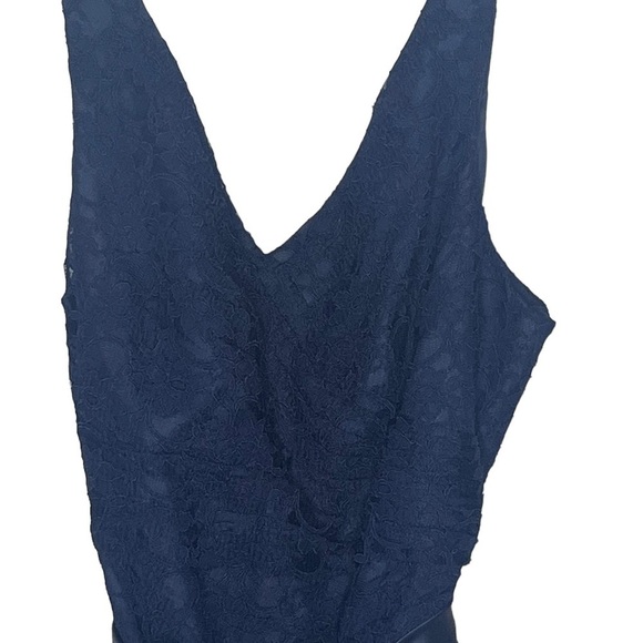 KENNEDY BLUE Navy Charlotte Lace Dress - Picture 3 of 5